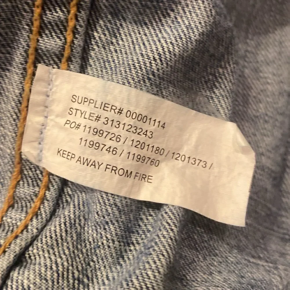Ralph Lauren Blue Jean Cropped Jacket Girls Size XL